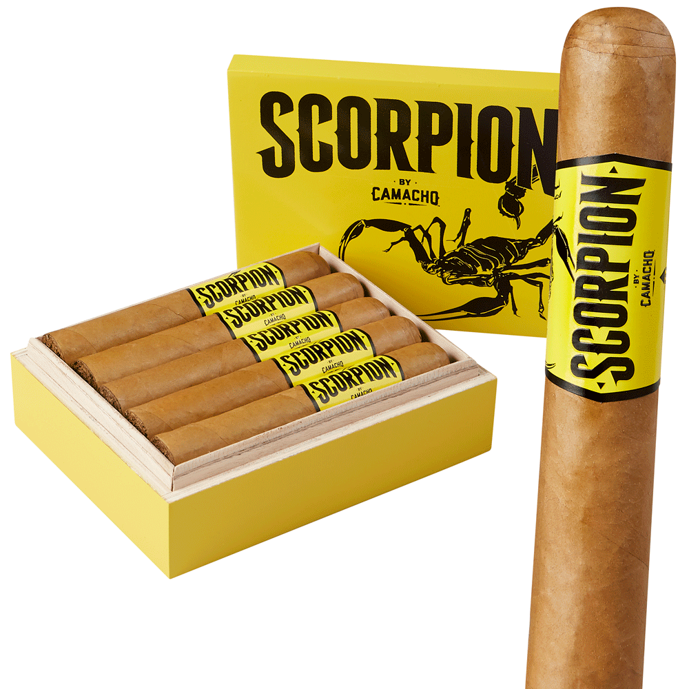 Camacho Scorpion Connecticut Robusto (5.0"x50) Box of 10