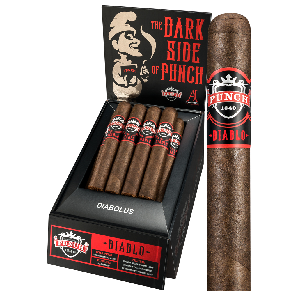 THE DARK SIDE OF PUNCH Details about   PUNCH 1840 DIABLO CIGAR BOX Black and Red DIABOLUS 
