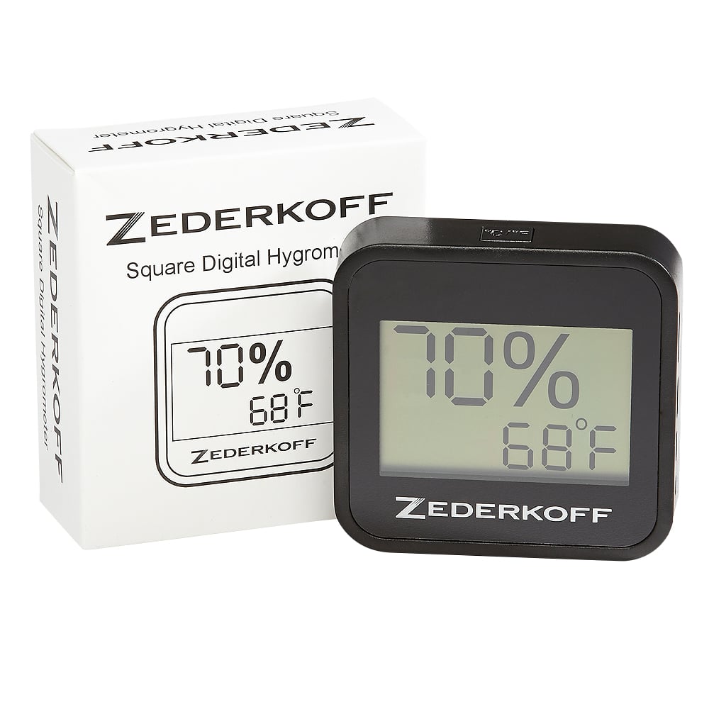 Zederkoff Hygrometer Square - Cigars International