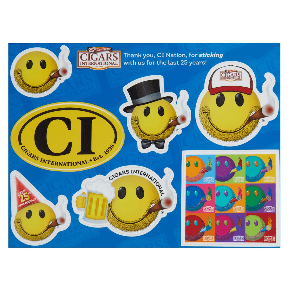 CI 25th Anniversary Smiley Sticker Sheet Miscellaneous