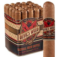 Devil's Weed Natural Brew Coffee Habano Robusto (5.0"x50) Pack of 25