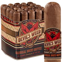 Devil's Weed Natural Brew Coffee Habano Corona (5.2"x44) Pack of 25