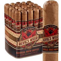 Devil's Weed Natural Brew Coffee Habano Toro (6.0"x50) Pack of 25