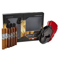 Man O' War Gift Box & Ashtray Sampler Cigar Samplers