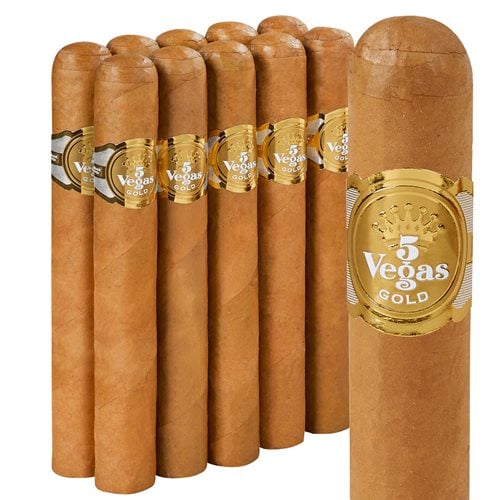 5 Vegas Gold Bullion 10-Pack Handmade Cigars