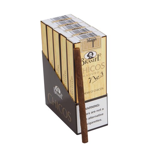 Villiger Braniff No. 2 Natural (Mexico Chicos) (Cigarillos) (4.6"x21) Pack of 50