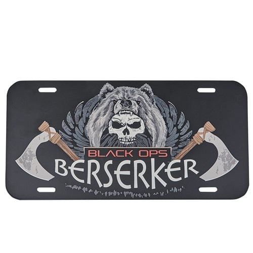 Black Ops Berserker License Plate  Miscellaneous