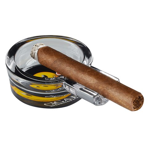 CI Smiley Glass Ashtray 1-Finger - Cigars International