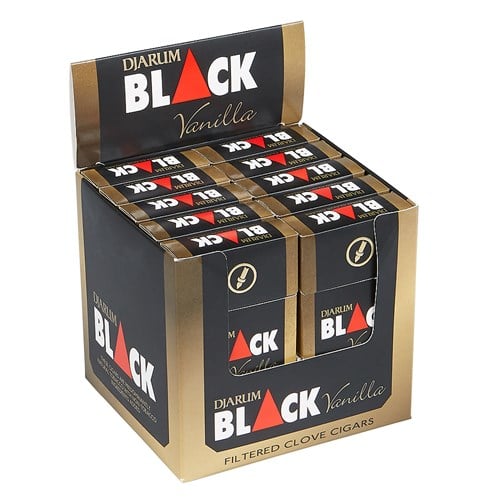 Djarum Black Ivory Filtered Cigars (Cigarillos) (3.5"x18) Pack of 120