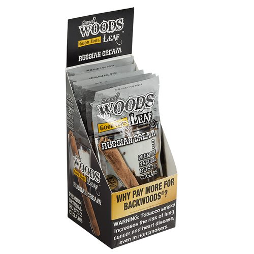 Good Times Sweet Woods Cheroots Russian Cream (Cigarillos) (4.2"x30) Box of 30