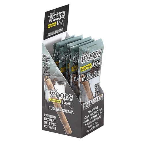 Good Times Sweet Woods Cheroots Russian Cream (Cigarillos) (4.2"x30) Box of 30