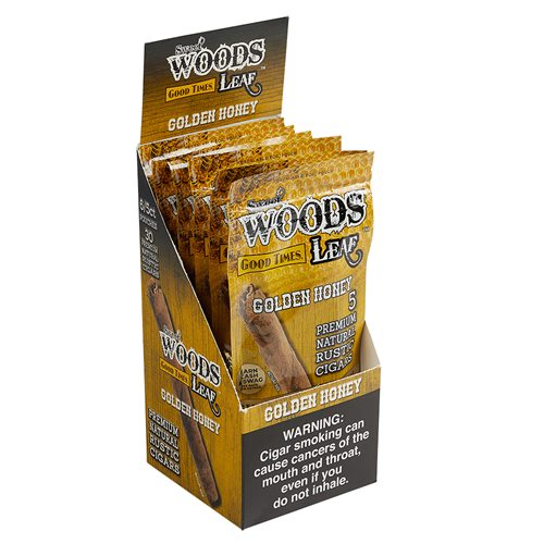 Good Times Sweet Woods Cheroots Golden Honey (Cigarillos) (4.2"x30) Box of 30