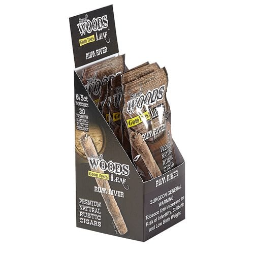 Good Times Sweet Woods Cheroots Rum River (Cigarillos) (4.2"x30) Box of 30