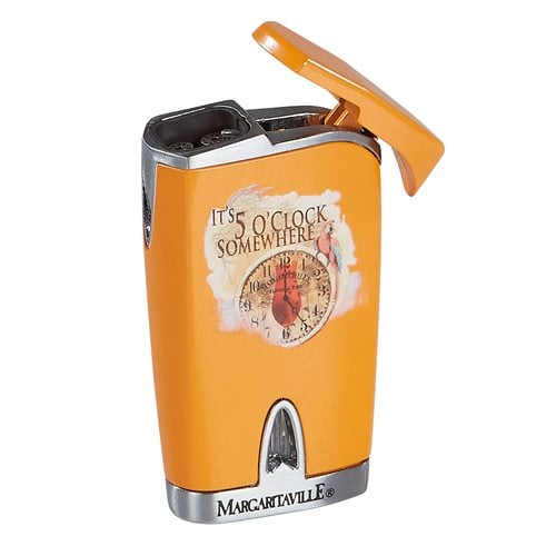 Margaritaville Tempest Quad Lighter - It's 5 O'Clock Somewhere  Orange - It's 5 O'Clock Somewhere