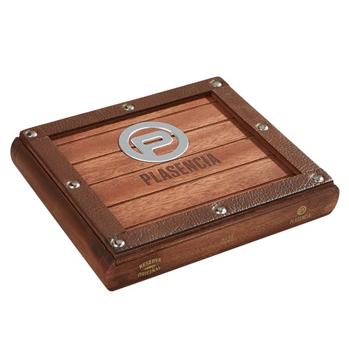 Wooden Plasencia Reserva Original Toro Cigar Box with Rounded Sides 