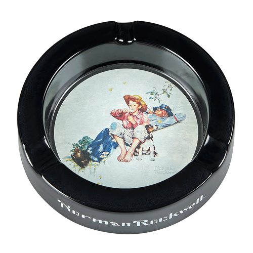 Norman Rockwell Picking Daisies Ashtray