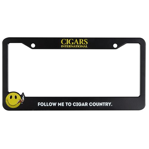 Smiley License Plate Frame Cigar Accesories