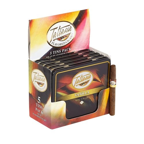 Tatiana Flavored Mini Vanilla (Cigarillos) (3.5"x26) Pack of 50