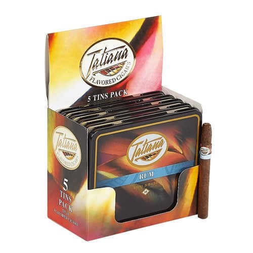 Tatiana Flavored Mini Rum (Cigarillos) (3.5"x26) Pack of 50